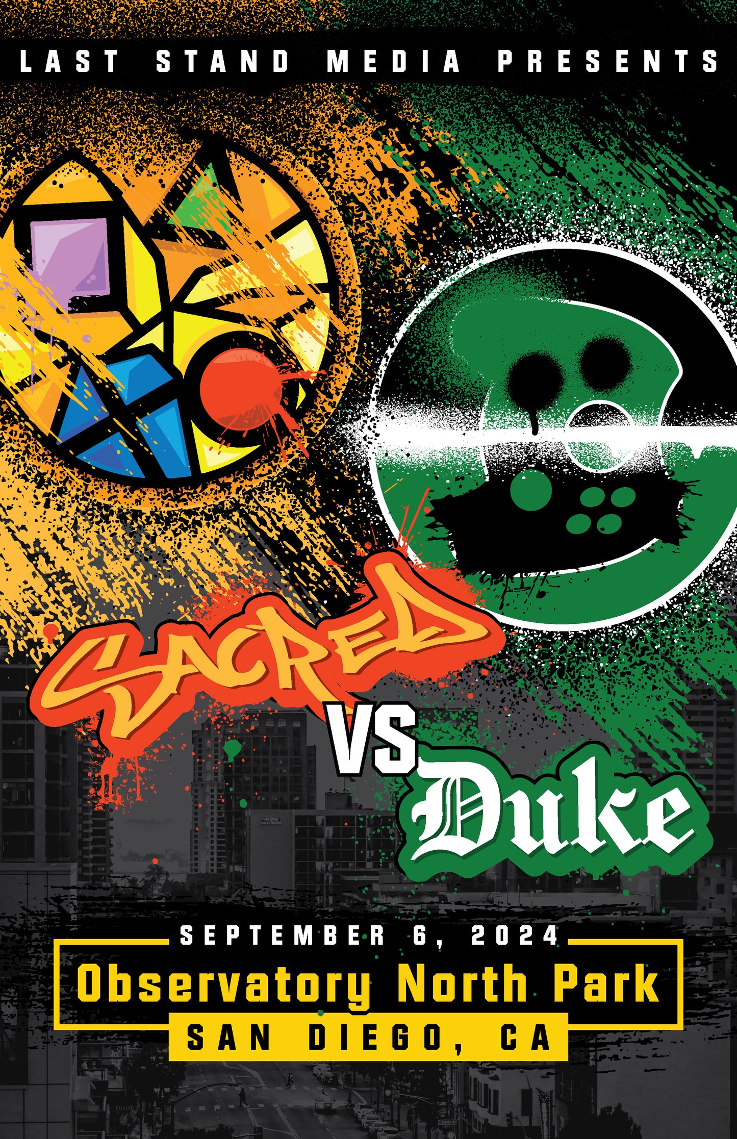 Sacred VS Duke Event Poster