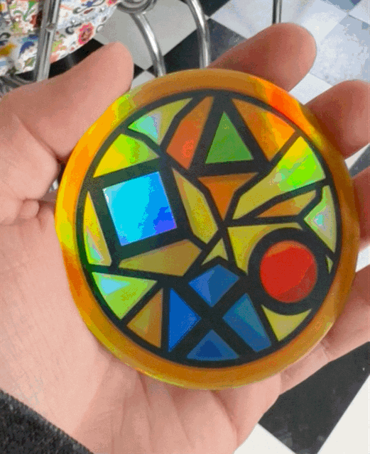 Holographic Sacred Symbols Sticker